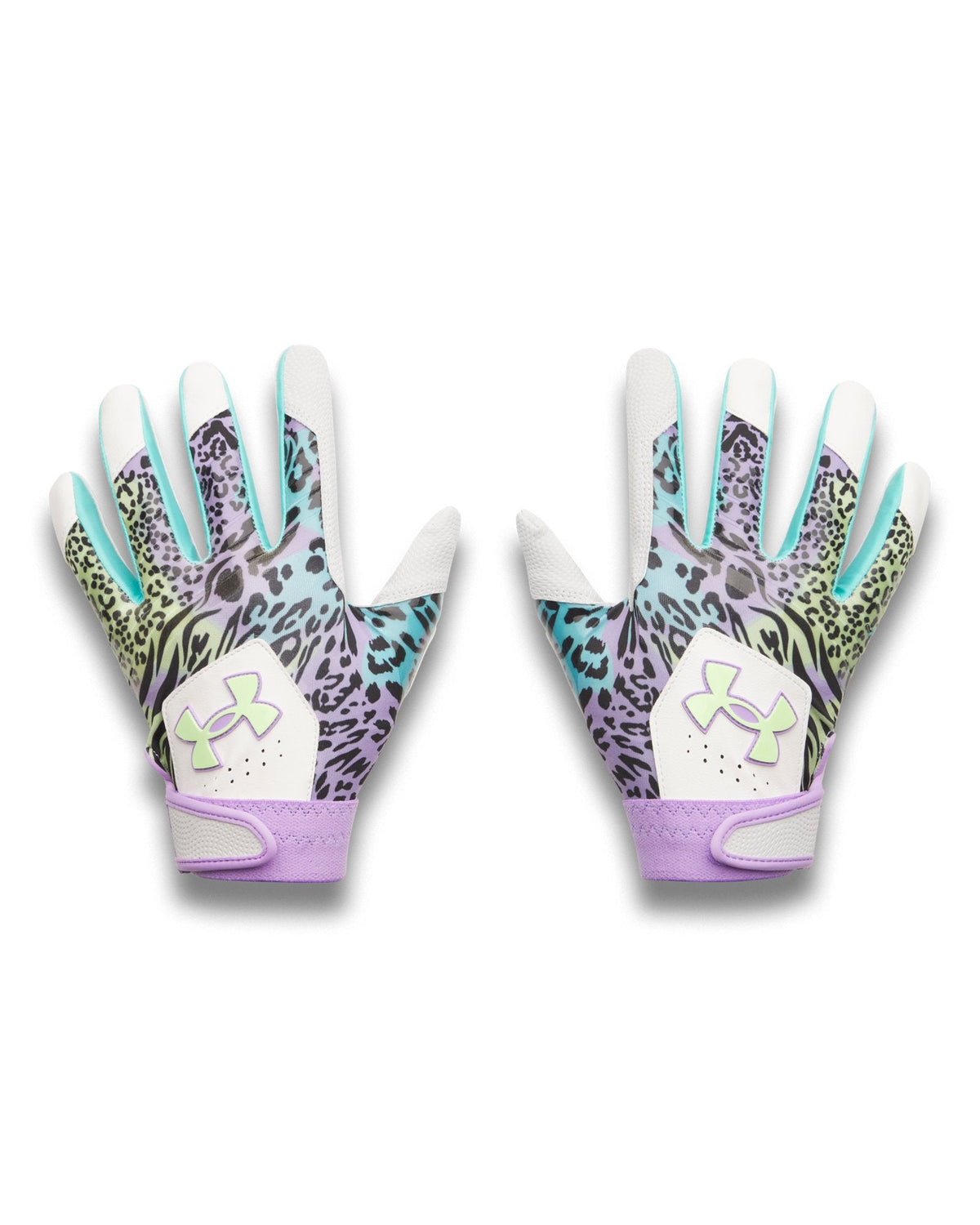 UA Clean Up La Fiera PE Boys' Batting Gloves - Blue
