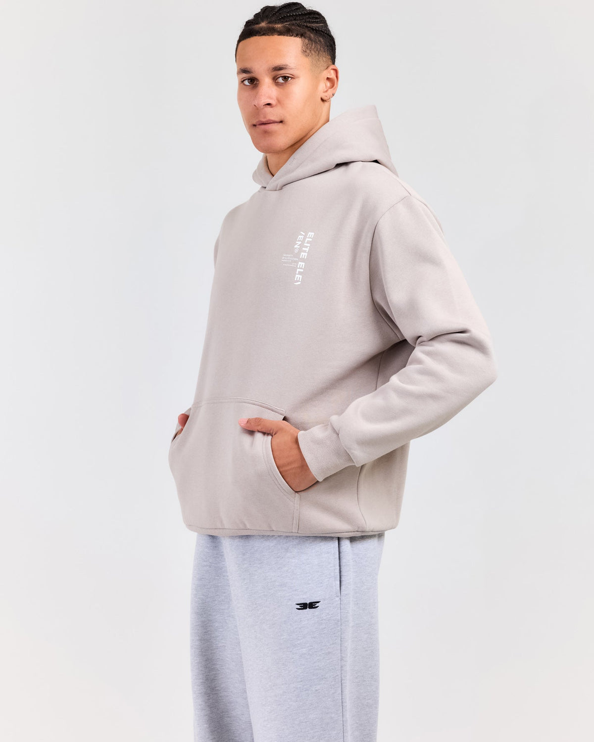 Capital Offset Hoodie - Taupe