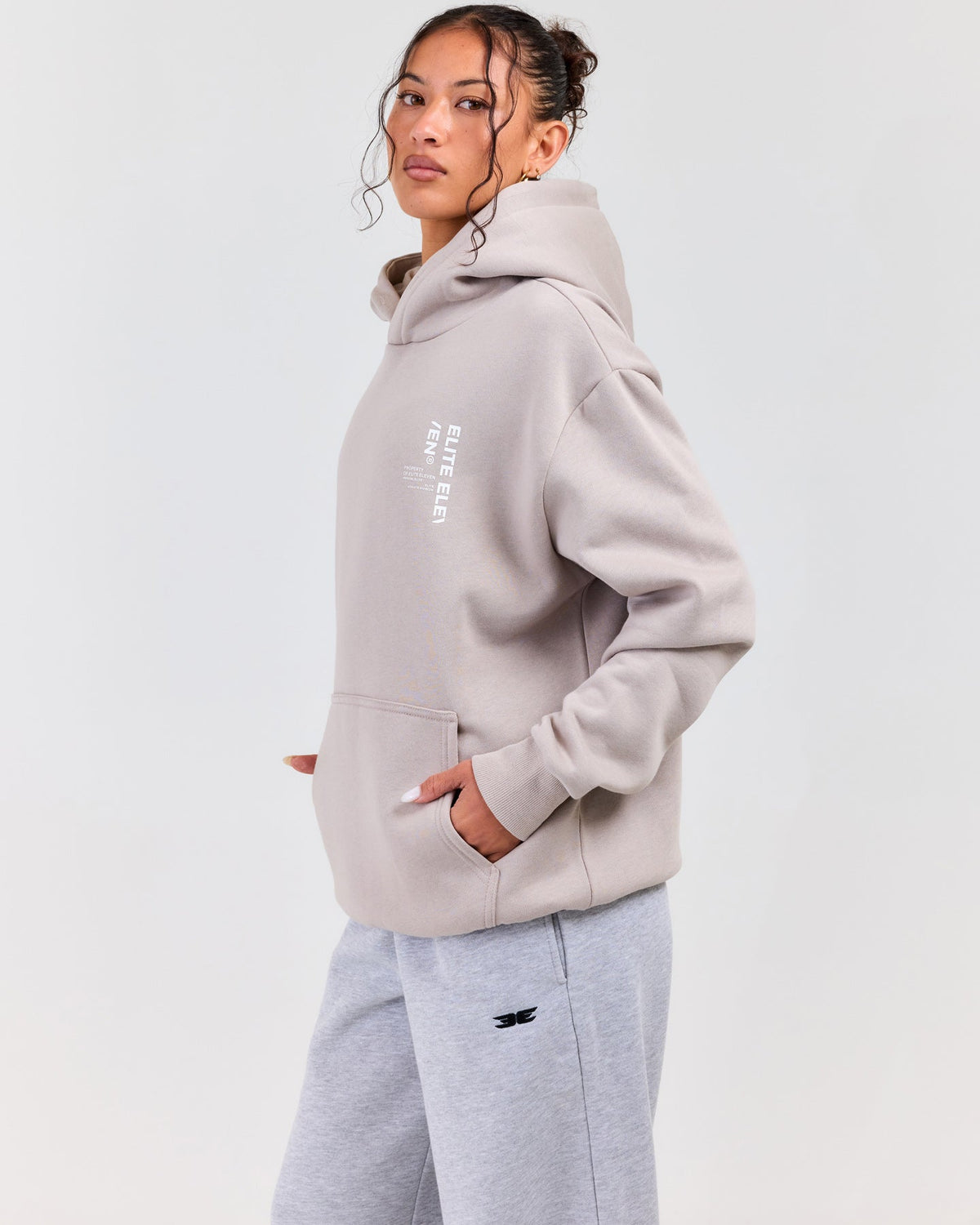 Capital Offset Hoodie - Taupe
