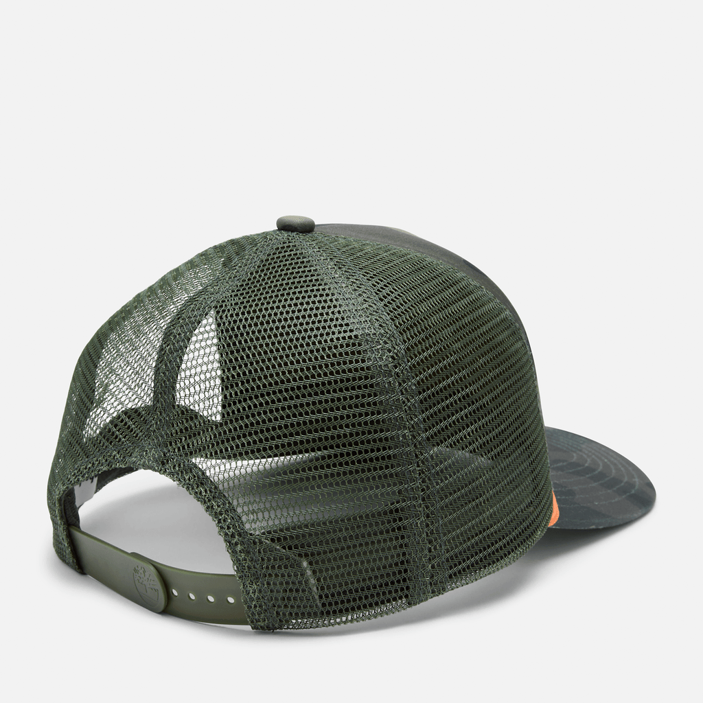 Logo Rope Trucker Hat TBL Green Camo ALT1