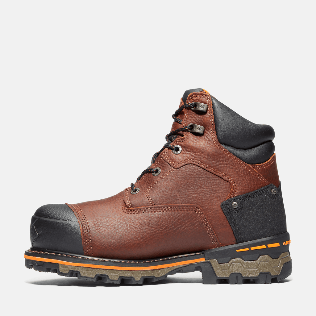 Mens Boondock 6 Composite Toe Waterproof Work Boot TBL Brown ALT6