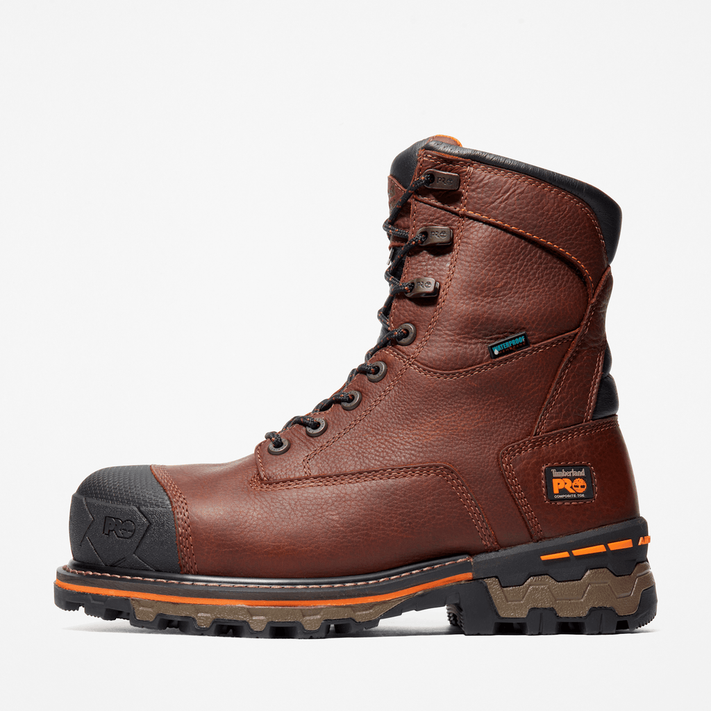 Mens Boondock 8 Composite Toe Waterproof Work Boot TBL Brown ALT8