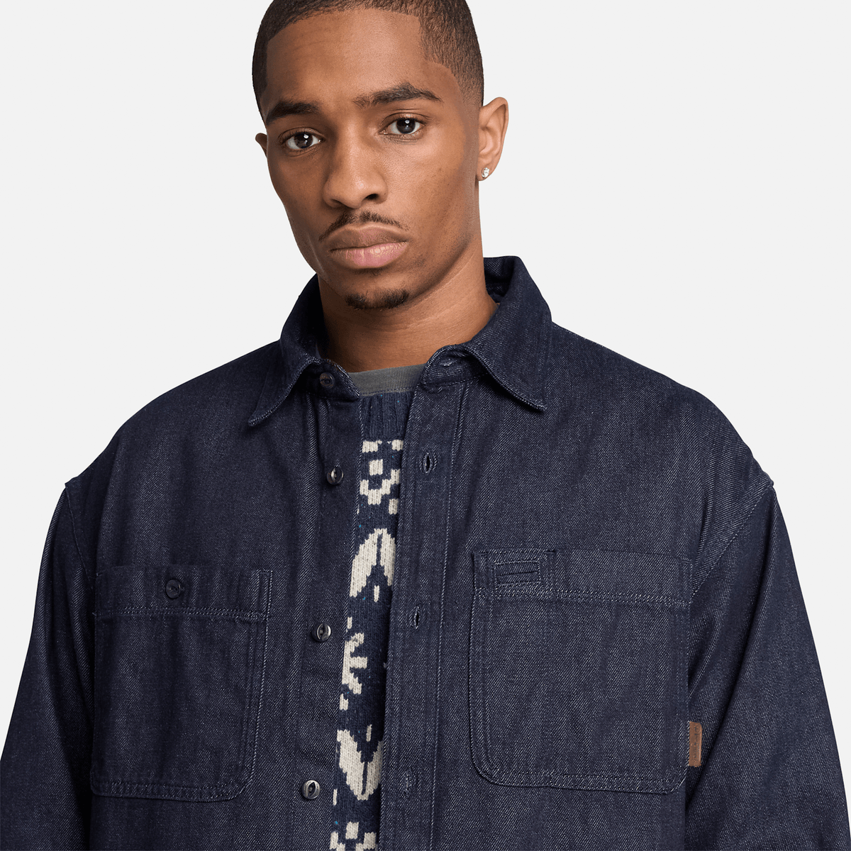 Mens Denim Pocket Shirt TBL Rinse Wash ALT3