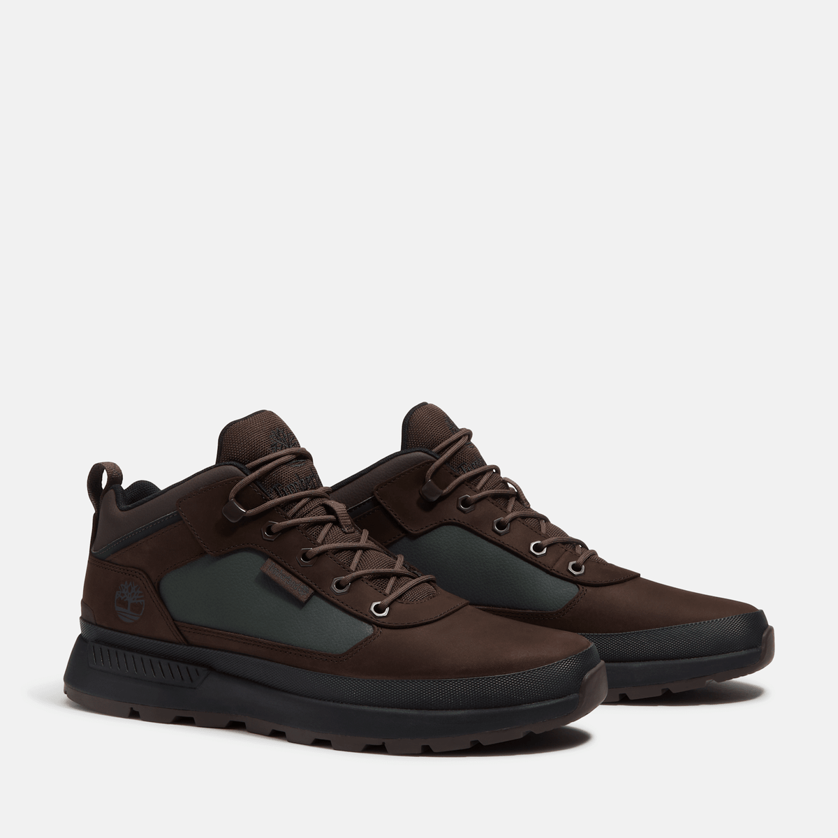 Mens Field Trekker Sneaker TBL Dark Brown NubuckDark Green ALT4
