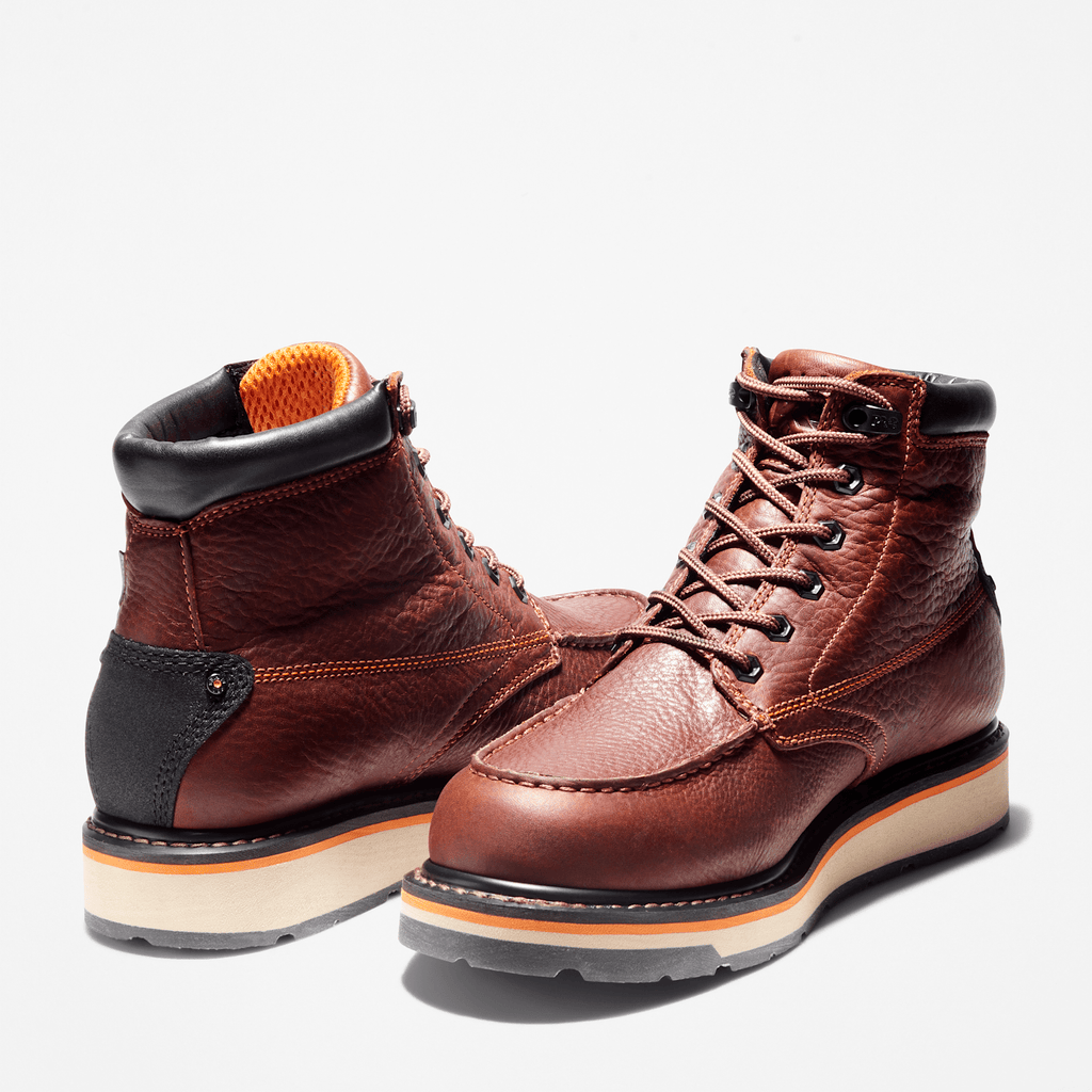 Mens Gridworks 6 Waterproof Work Boot TBL Rancher Brown ALT5