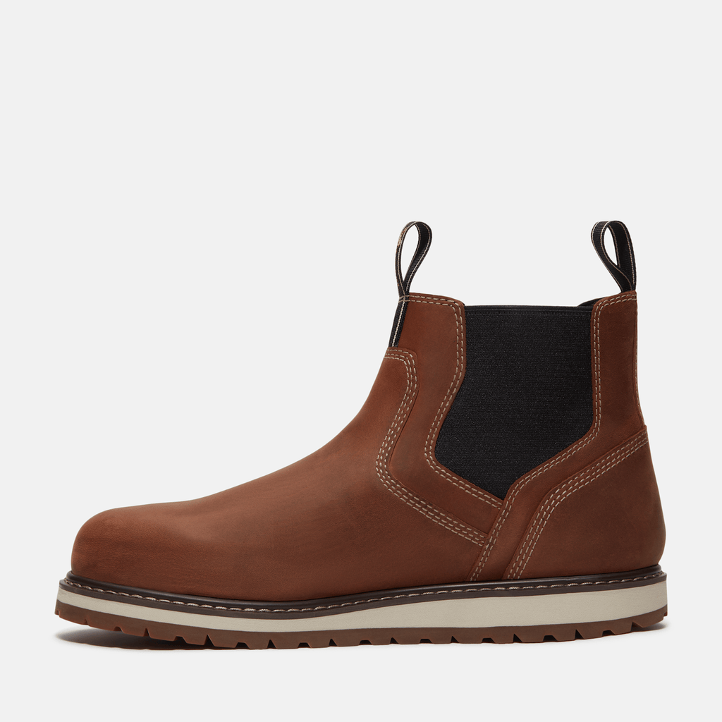 Mens Irvine Chelsea Soft Toe Work Boot TBL Medium Brown FullGrain ALT6