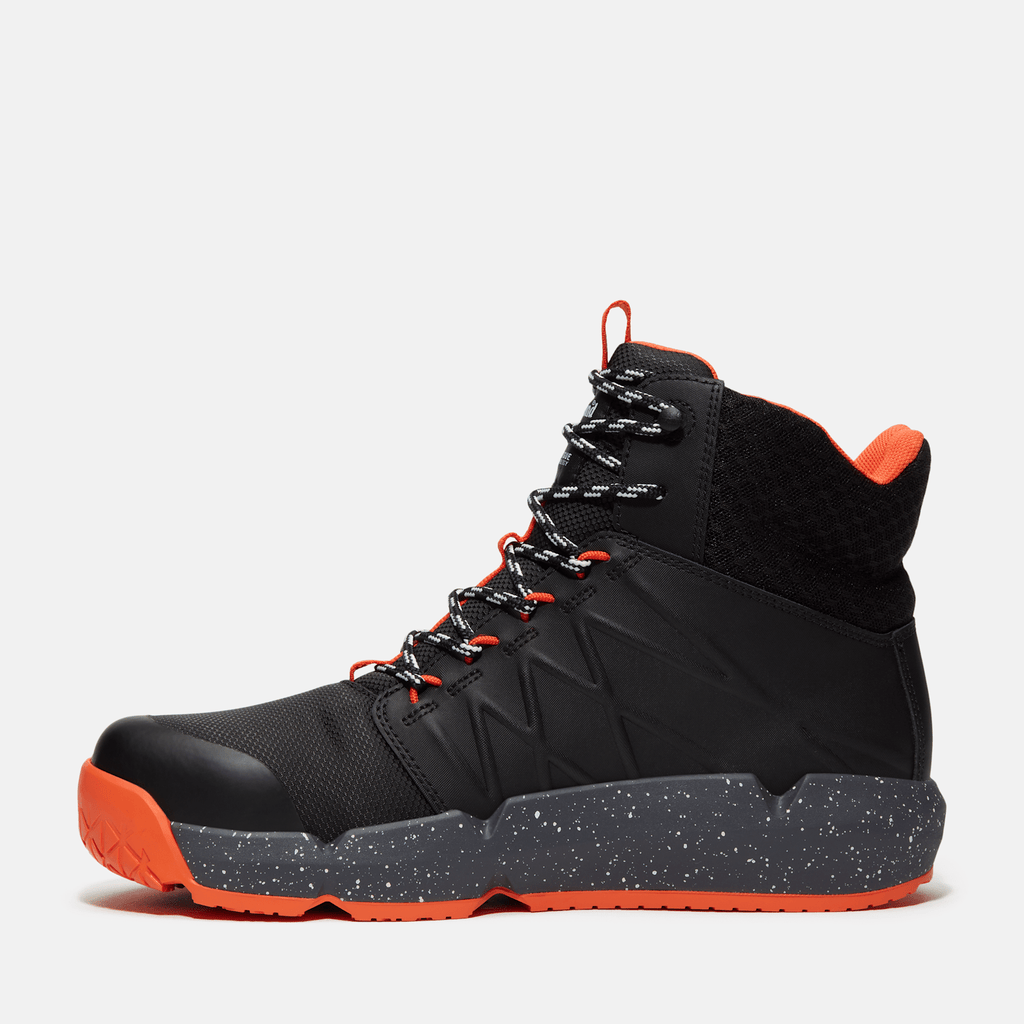 Mens Morphix 6 Waterproof Composite Toe Work Boot TBL Black Leather ALT6