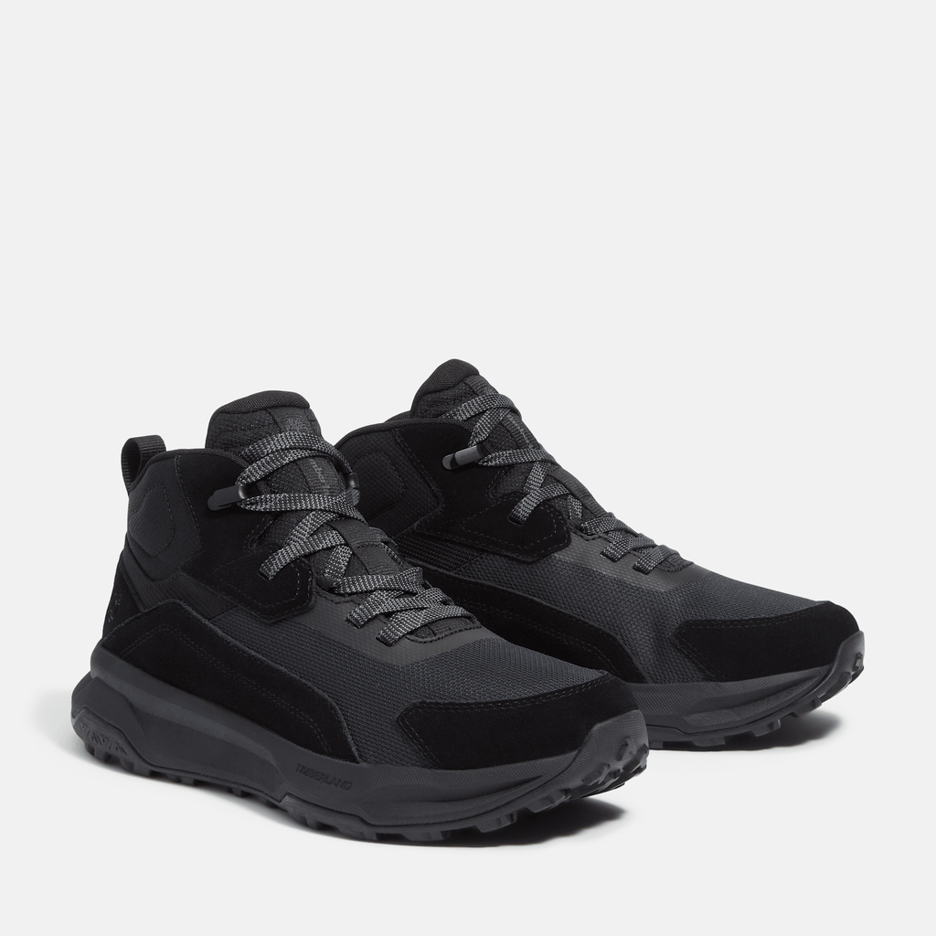 Mens Motion Ledge Mid Sneaker TBL Black Suede ALT4