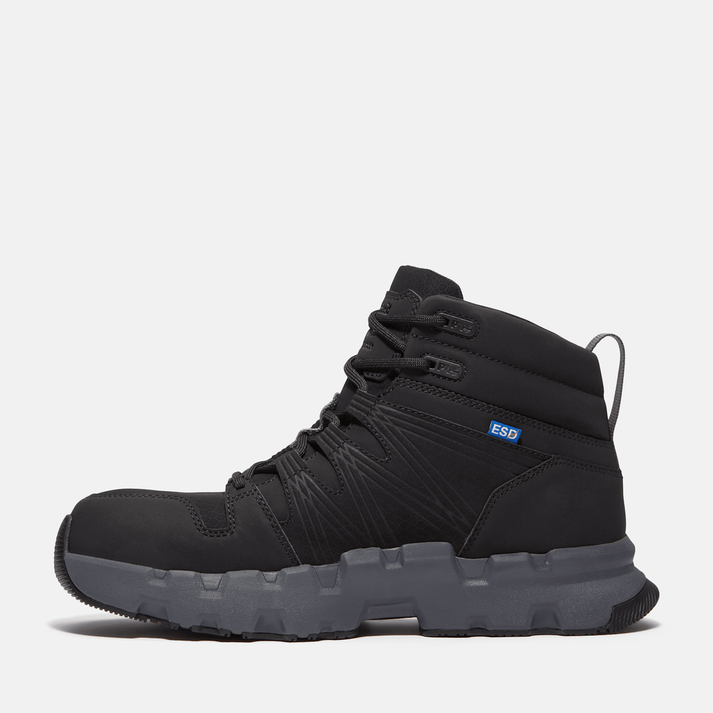 Mens Powertrain EV Mid Composite Toe SD10 Work Sneaker TBL Blackout LeatherSynthetic ALT6
