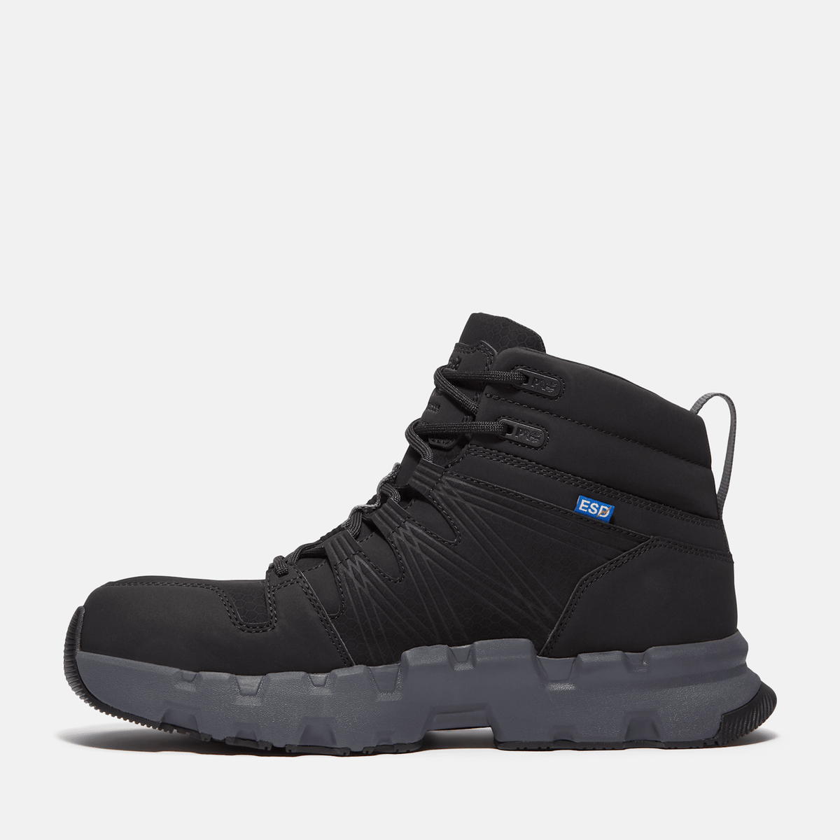 Mens Powertrain EV Mid Composite Toe SD10 Work Sneaker TBL Blackout LeatherSynthetic ALT6