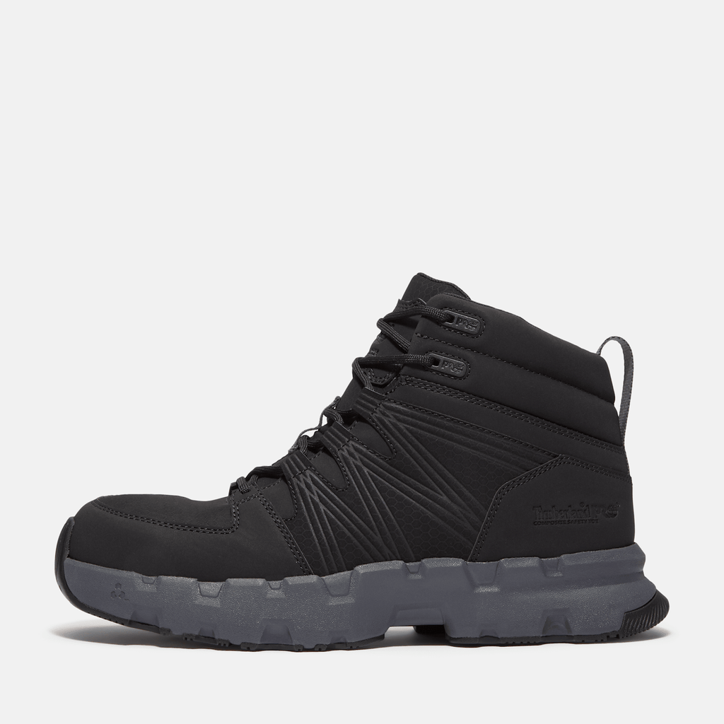 Mens Powertrain EV Mid Composite Toe SD10 Work Sneaker TBL Blackout LeatherSynthetic ALT8