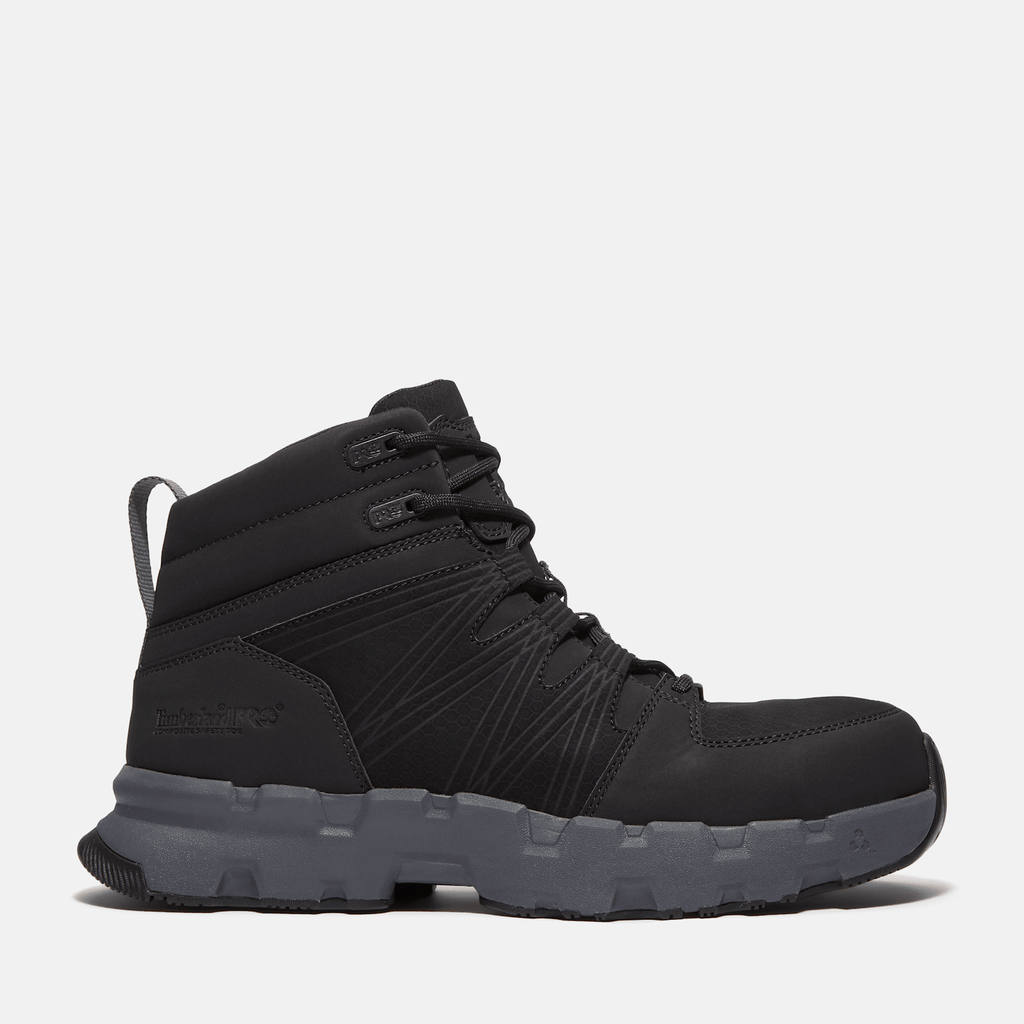Mens Powertrain EV Mid Composite Toe SD10 Work Sneaker TBL Blackout LeatherSynthetic HERO
