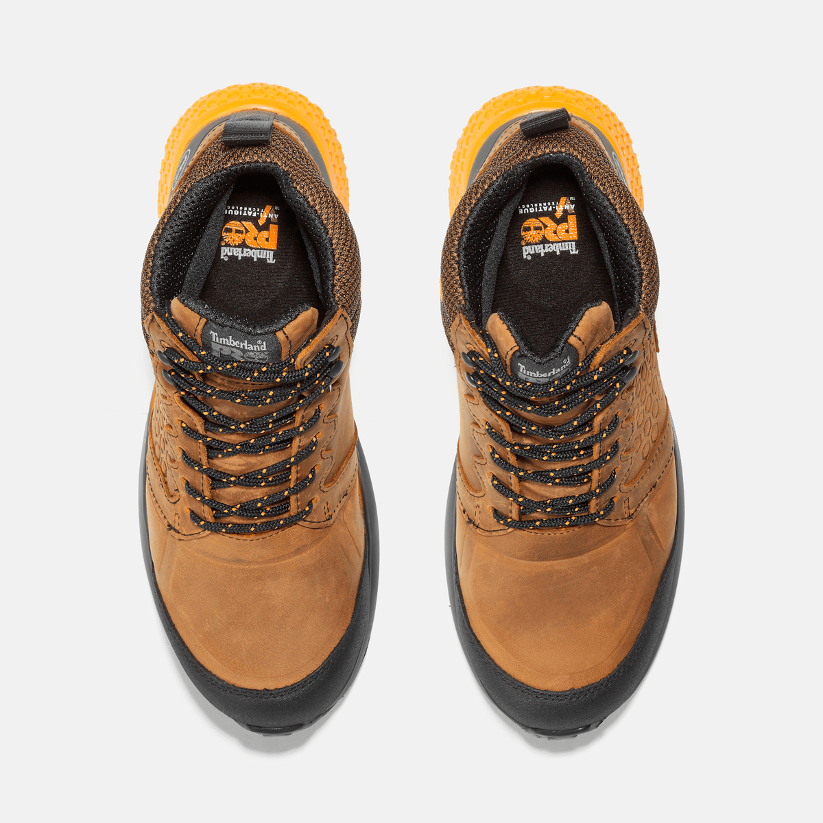 Mens Reaxion Composite Toe Waterproof Work Sneaker TBL BrownOrange ALT2