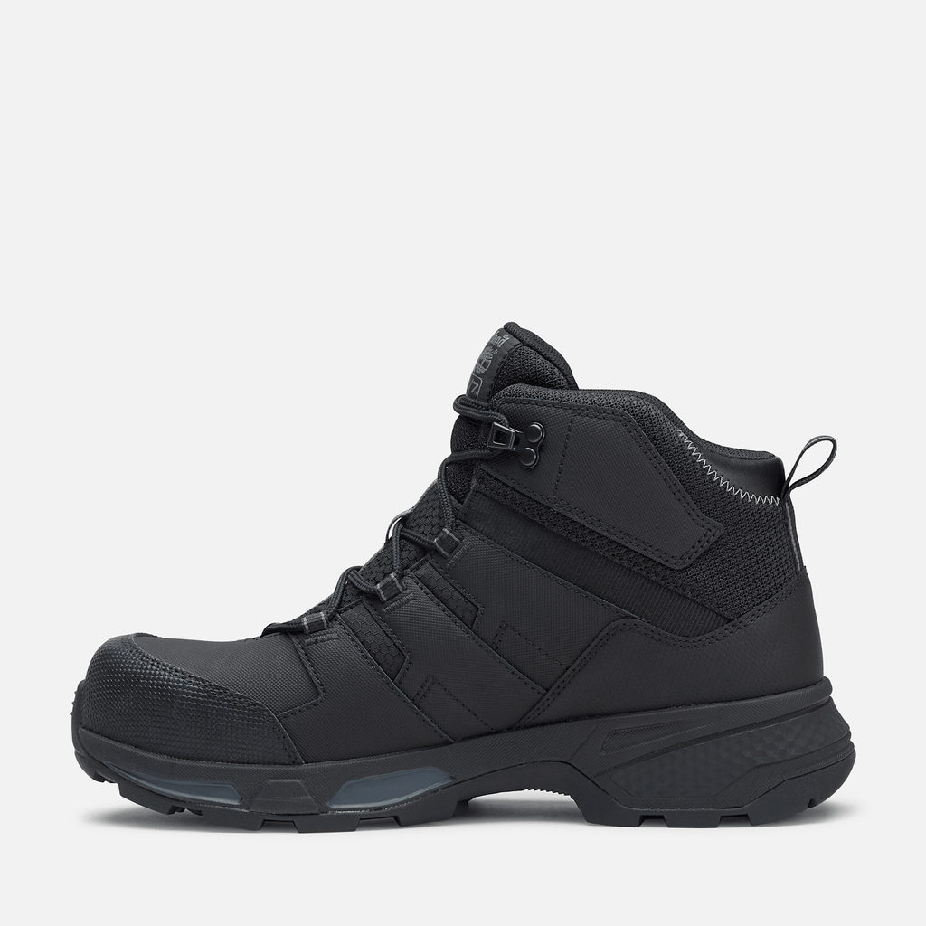 Mens Switchback CompToe Waterproof Work Boot TBL Black FullGrainGrey ALT6