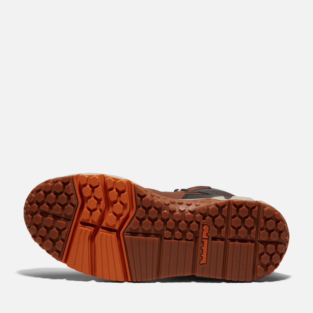 Mens Tempe 6 Soft Toe Waterproof Work Boot TBL Medium Brown Leather ALT3
