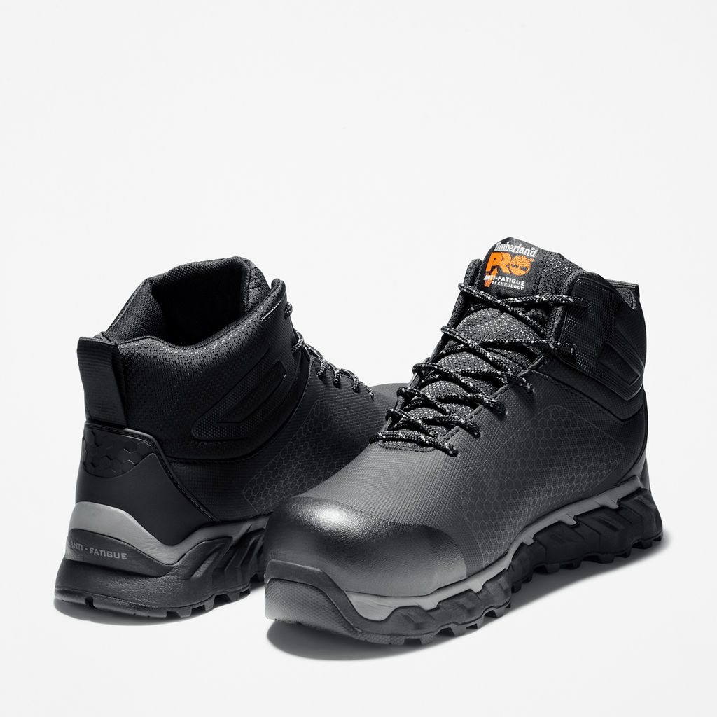 Mens Timberland PRO Ridgework Waterproof CompToe Work Boot TBL Black ALT5