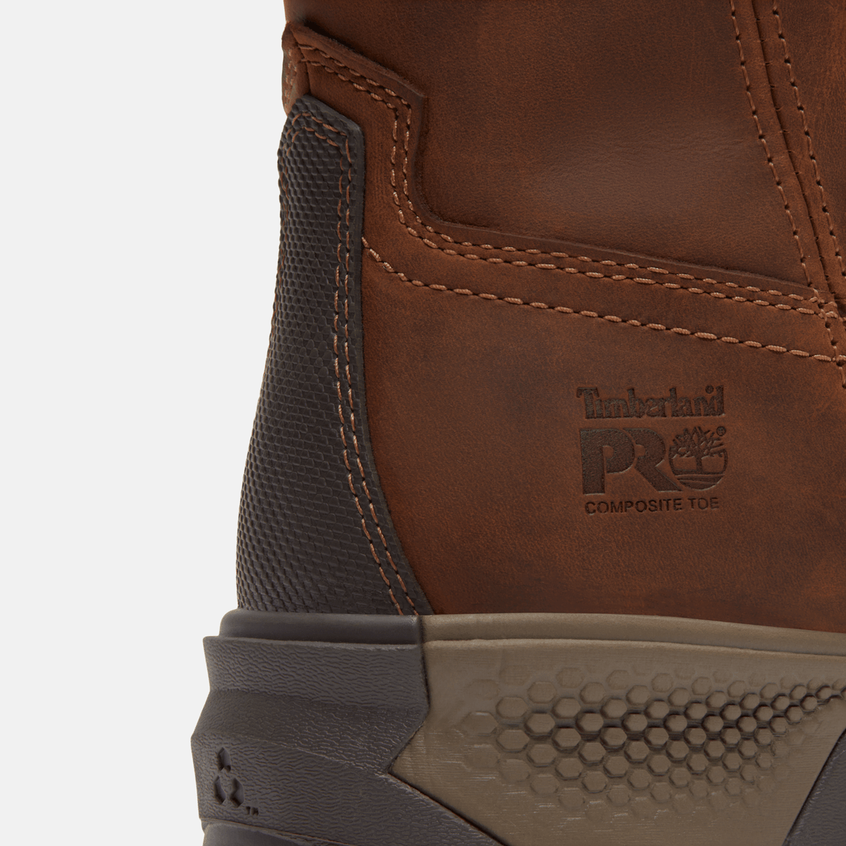 Mens Timberland PRO TiTAN EV PullOn Composite Toe Waterproof Work Boot TBL Brown ALT7