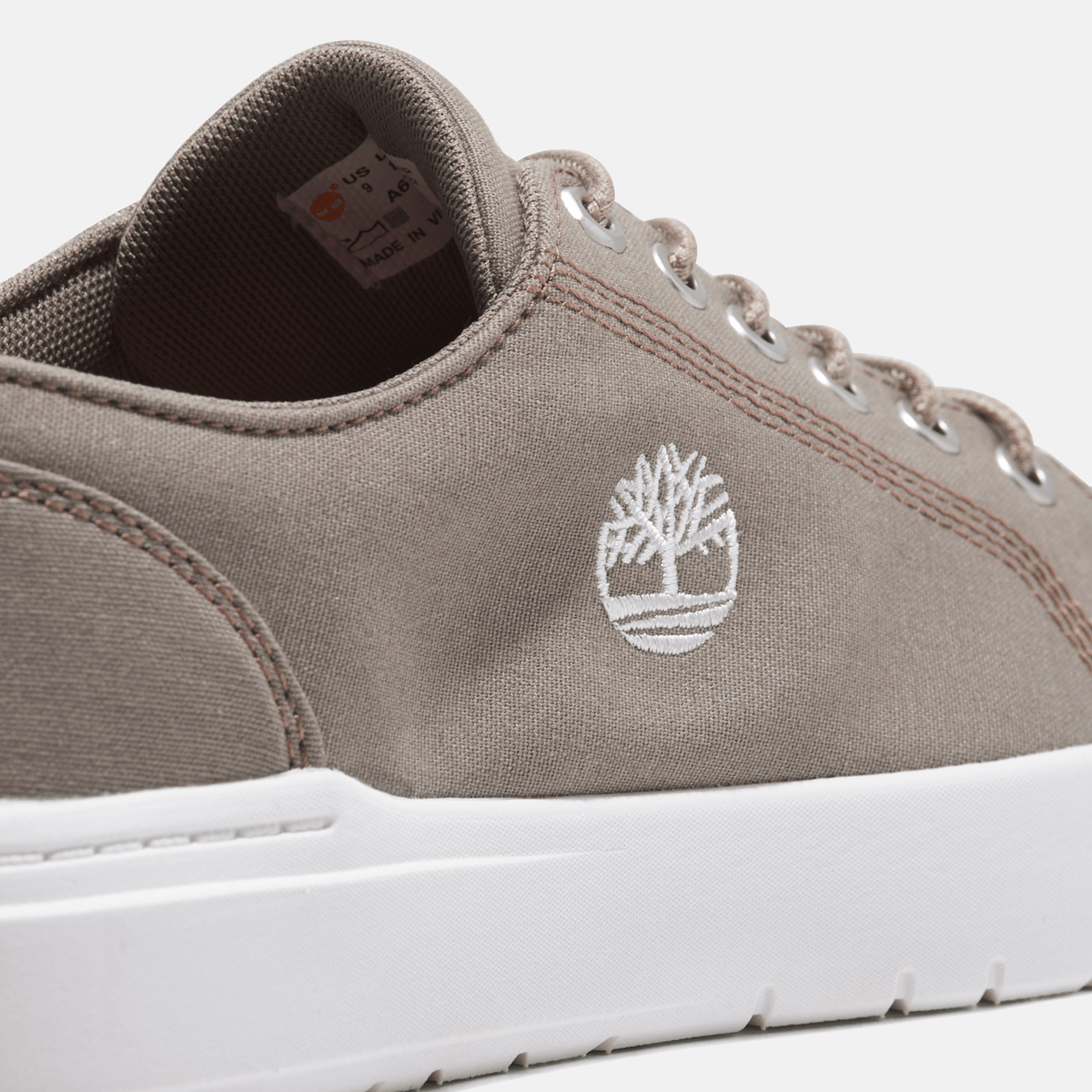 Mens Timberland Seneca Bay Sneaker TBL Light Taupe Canvas ALT7