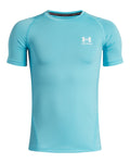 HeatGear® Armour Boys' Short Sleeve - Blue