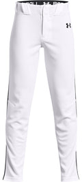 Boys' UA Vanish Piped Baseball Pants Boys' Baseball Pants - White