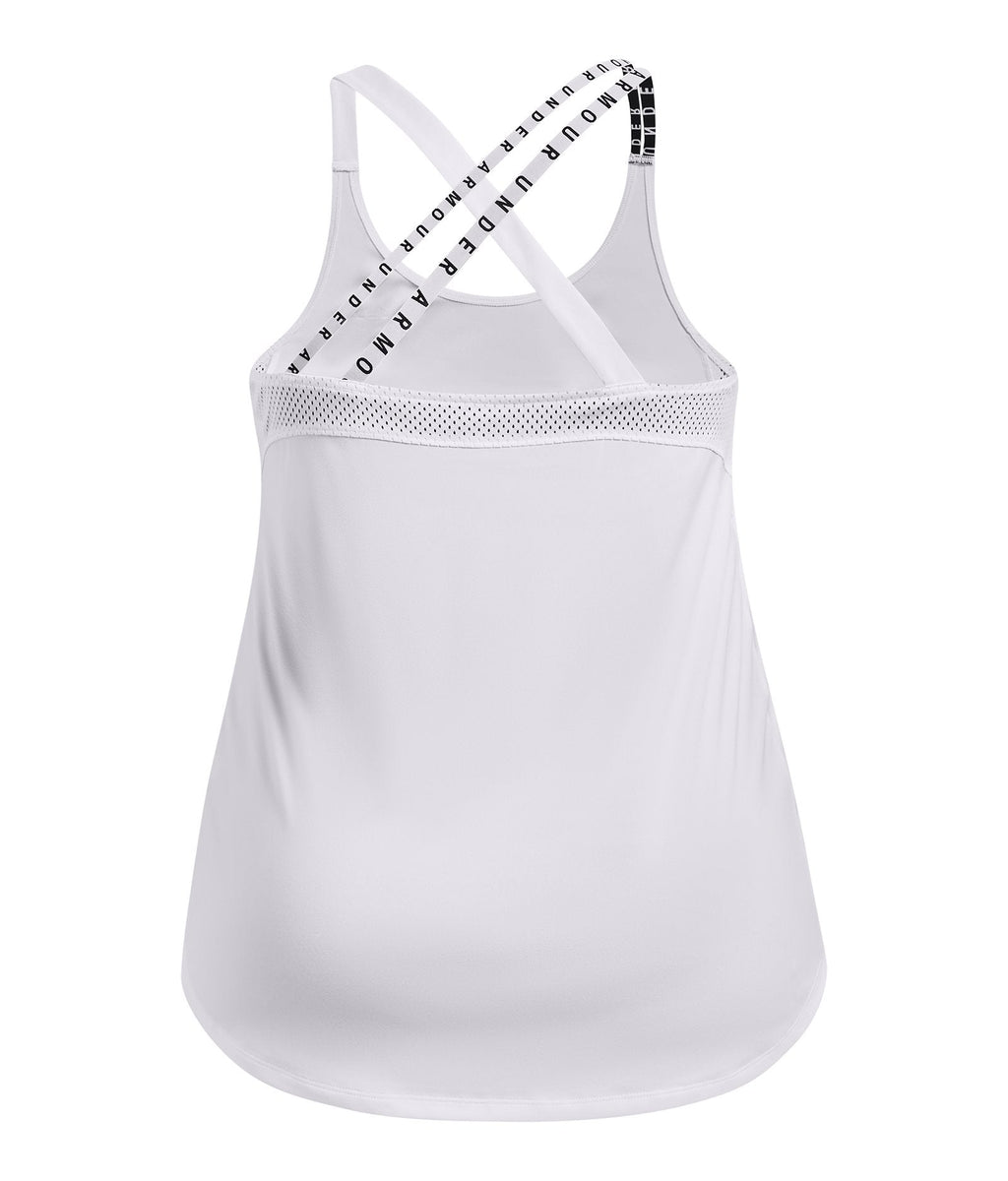 HeatGear® Wordmark Women's Double Strap Tank - White