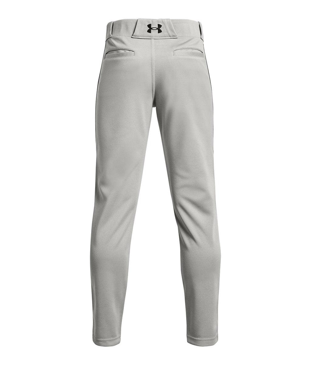 UA Utility Piped Boys' Baseball Pants - Gray