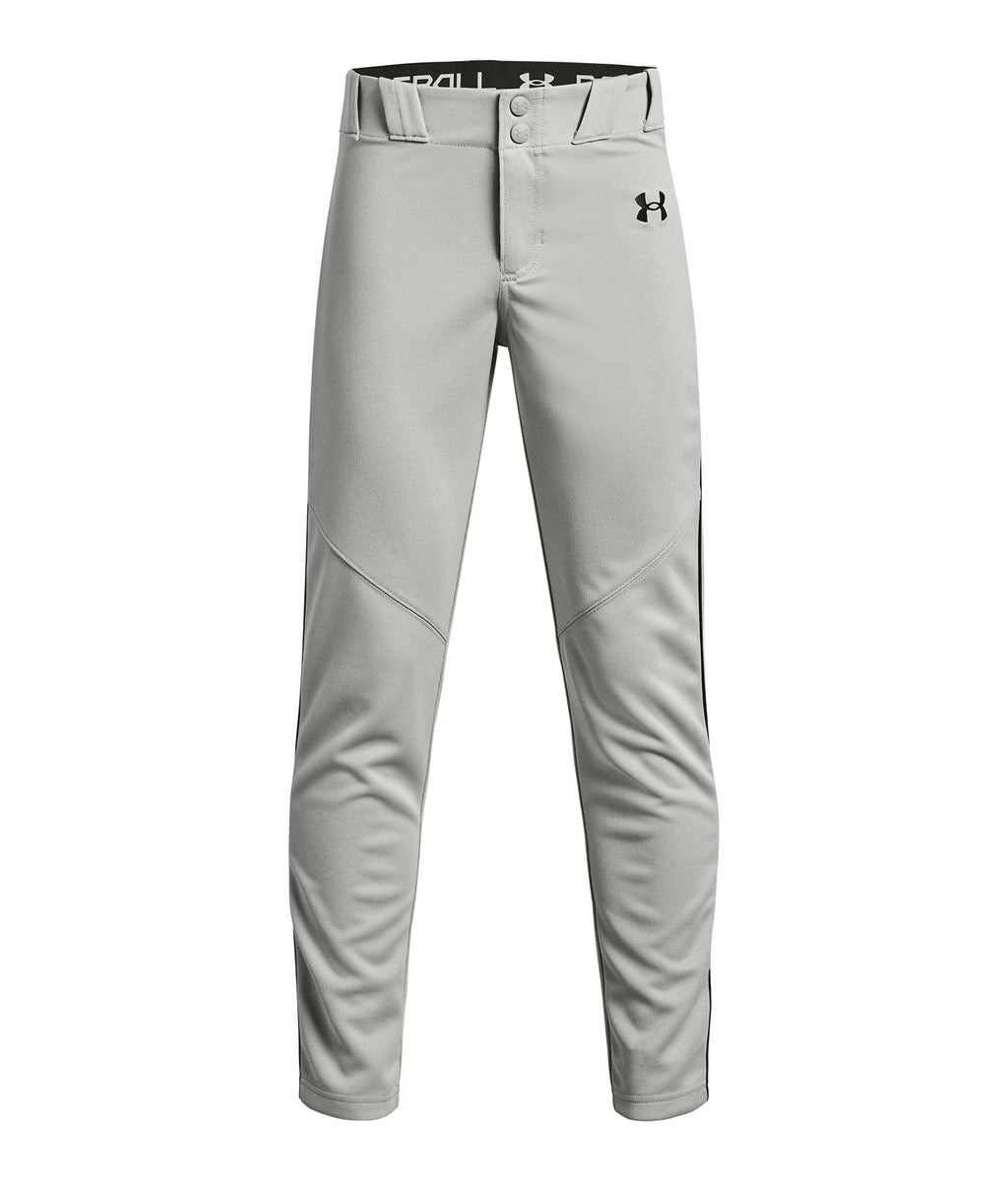 UA Utility Piped Boys' Baseball Pants - Gray