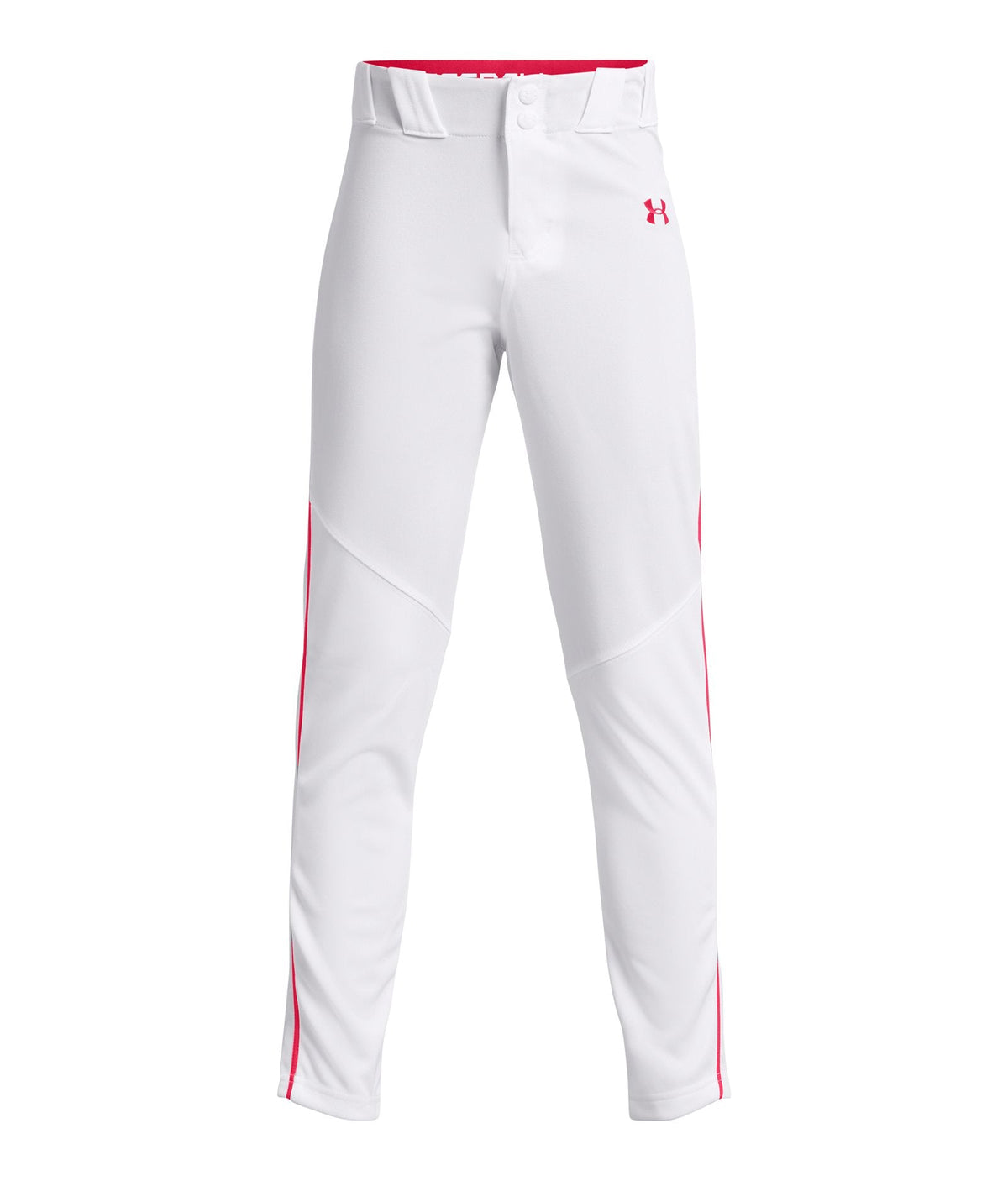 UA Utility Piped Boys' Baseball Pants - White