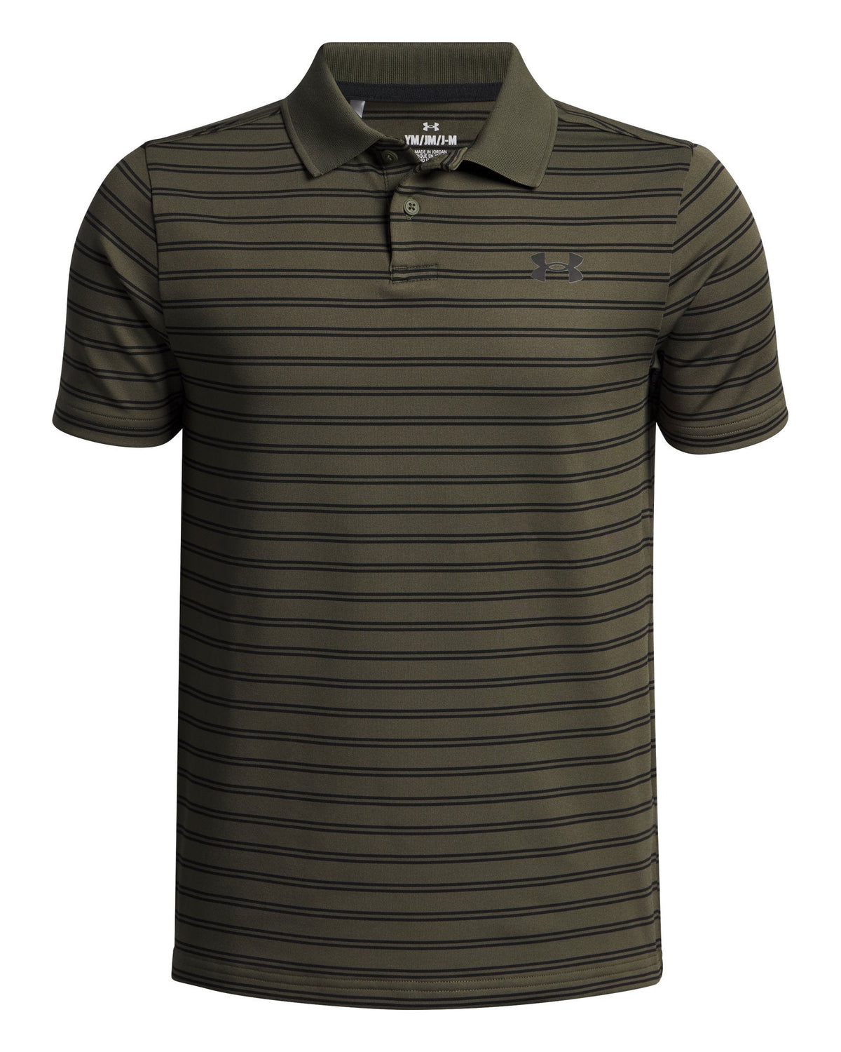 UA Matchplay Stripe Boys' Polo - Green