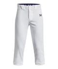 UA Utility Pro Piped Boys' Knicker Baseball Pants - White