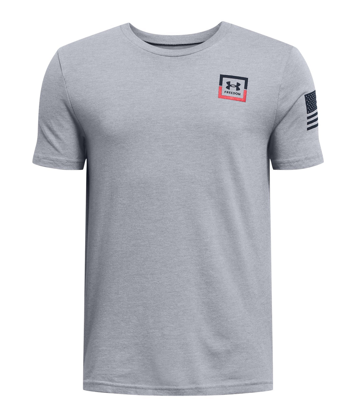 UA Freedom Flag Boys' T-Shirt - Gray