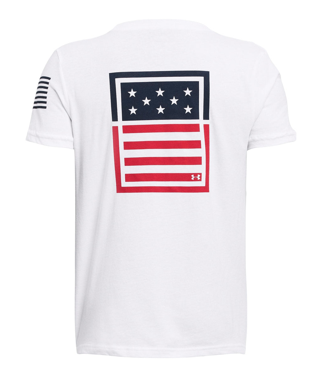 UA Freedom Flag Boys' T-Shirt - Gray
