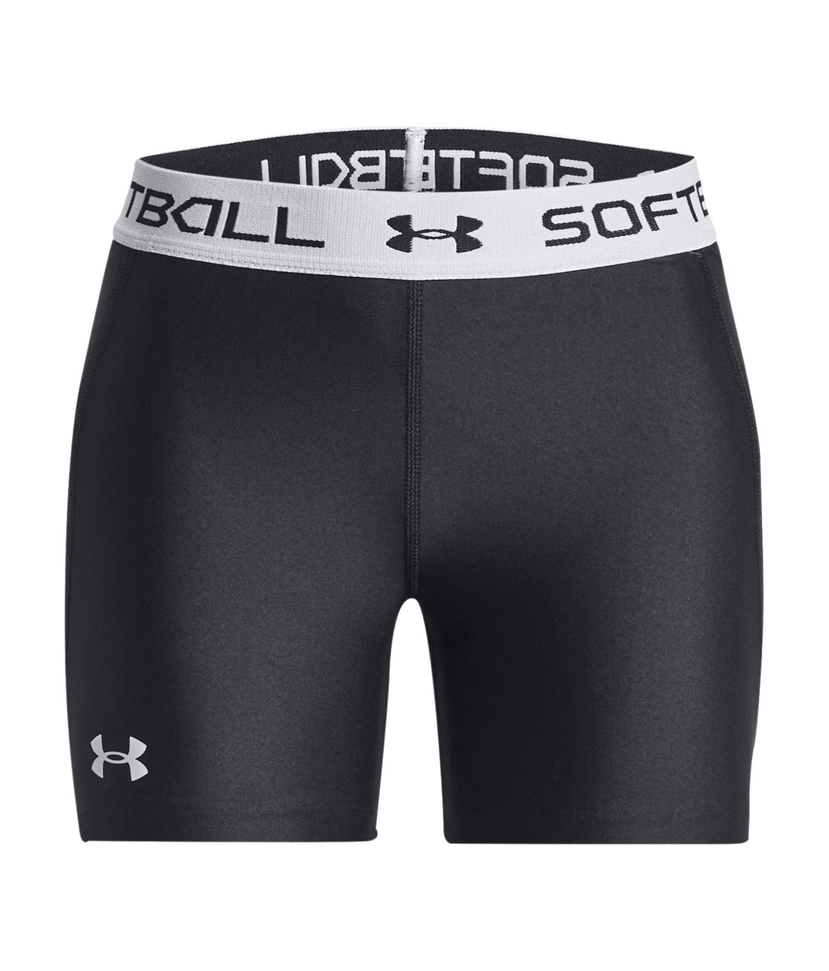 UA Utility Pro Girls' Slider Shorts - Black