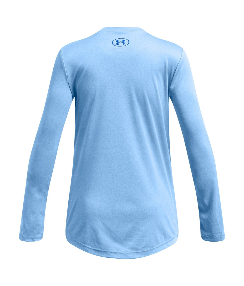 UA Softball Graphic Girls' Long Sleeve - Blue