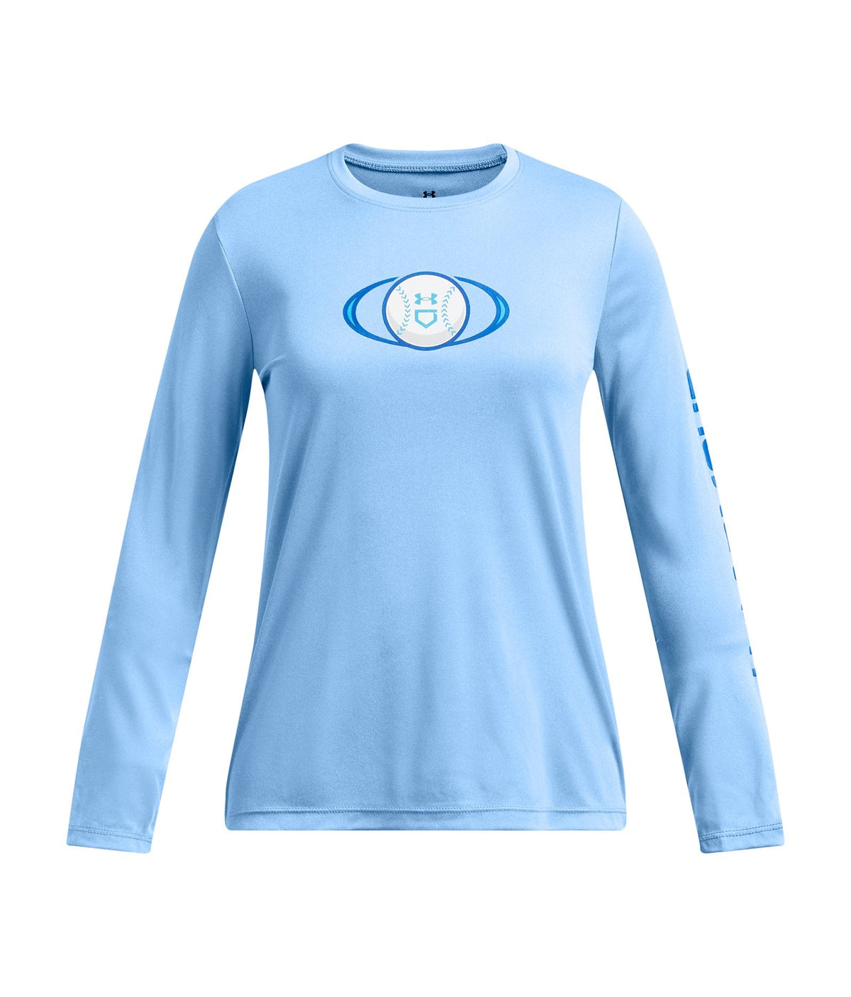 UA Softball Graphic Girls' Long Sleeve - Blue