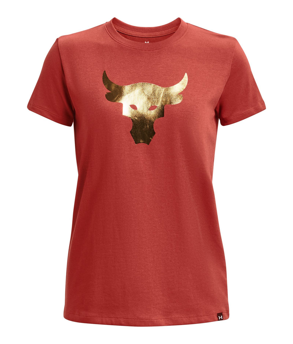 Project Rock Arena Heavyweight Women's Short Sleeve - Red