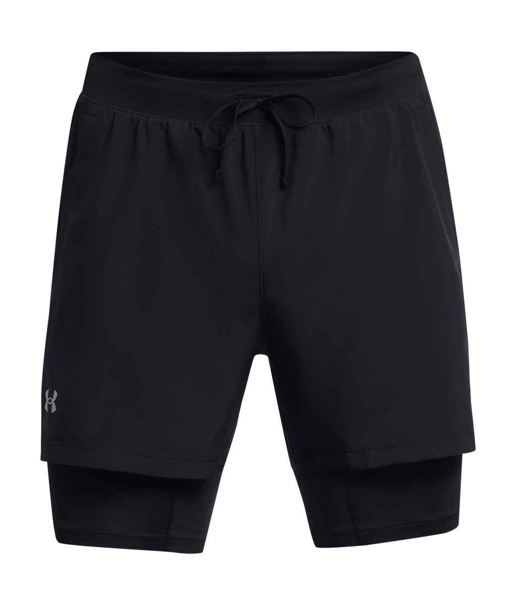 UA Launch Men's 2-in-1 5" Shorts - Black