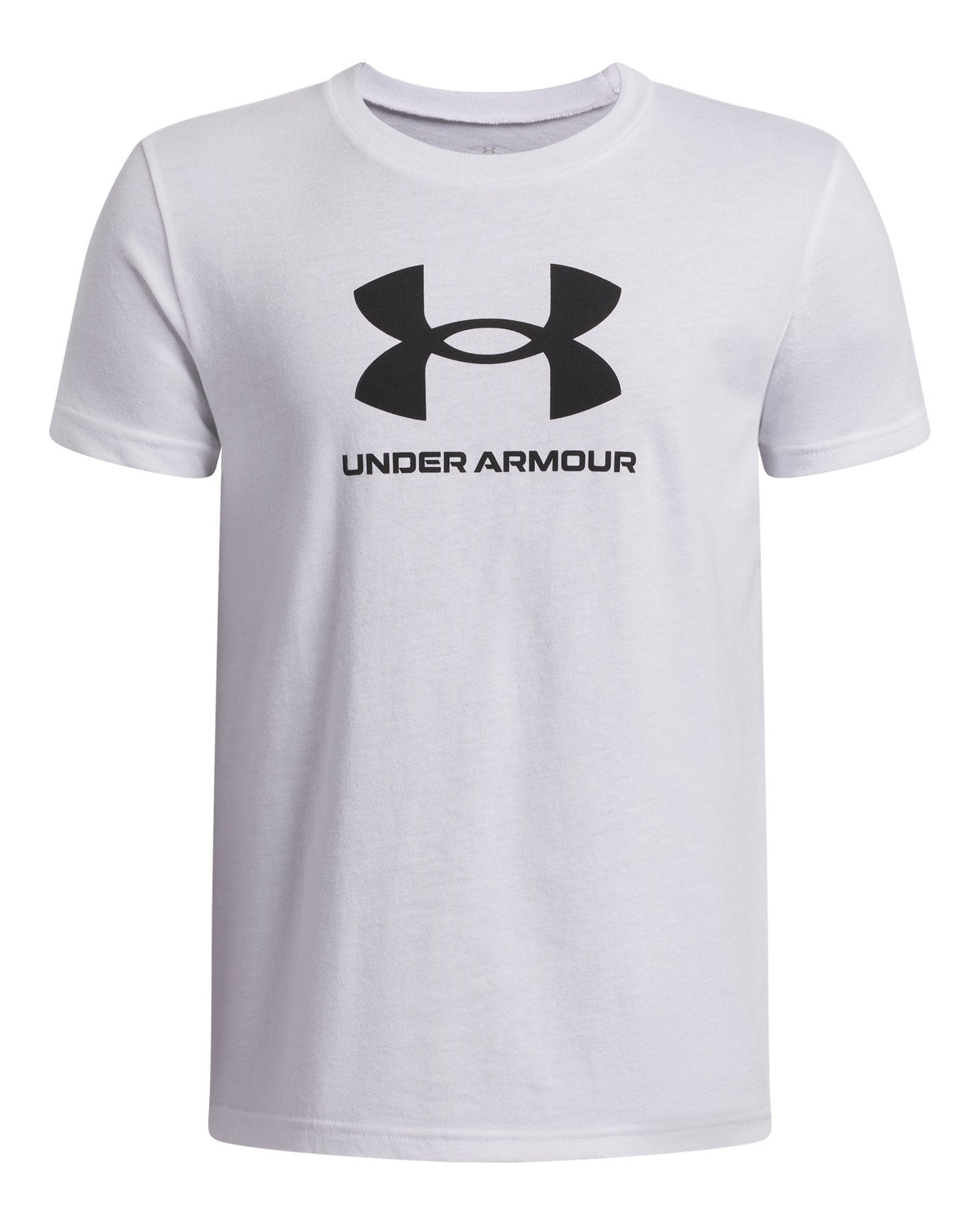 UA Logo Boys' Short Sleeve - White