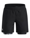 UA Tech™ Woven Boys' 2-in-1 Shorts - Black