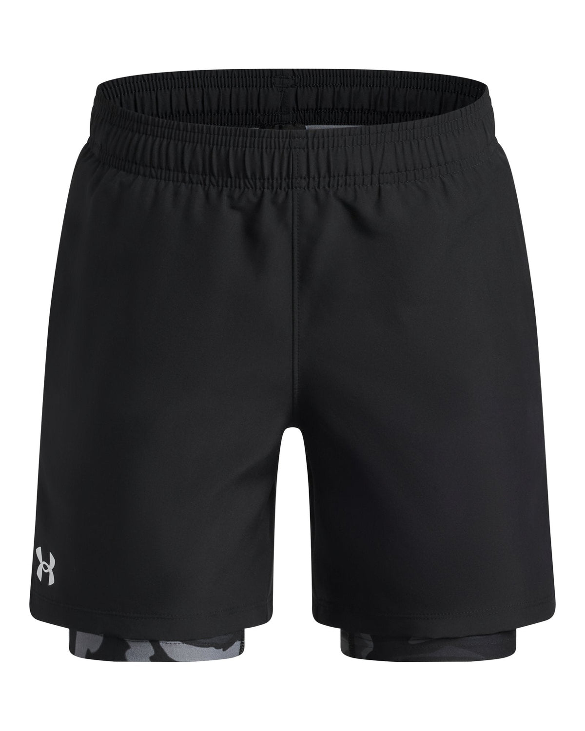 UA Tech™ Woven Boys' 2-in-1 Shorts - Black
