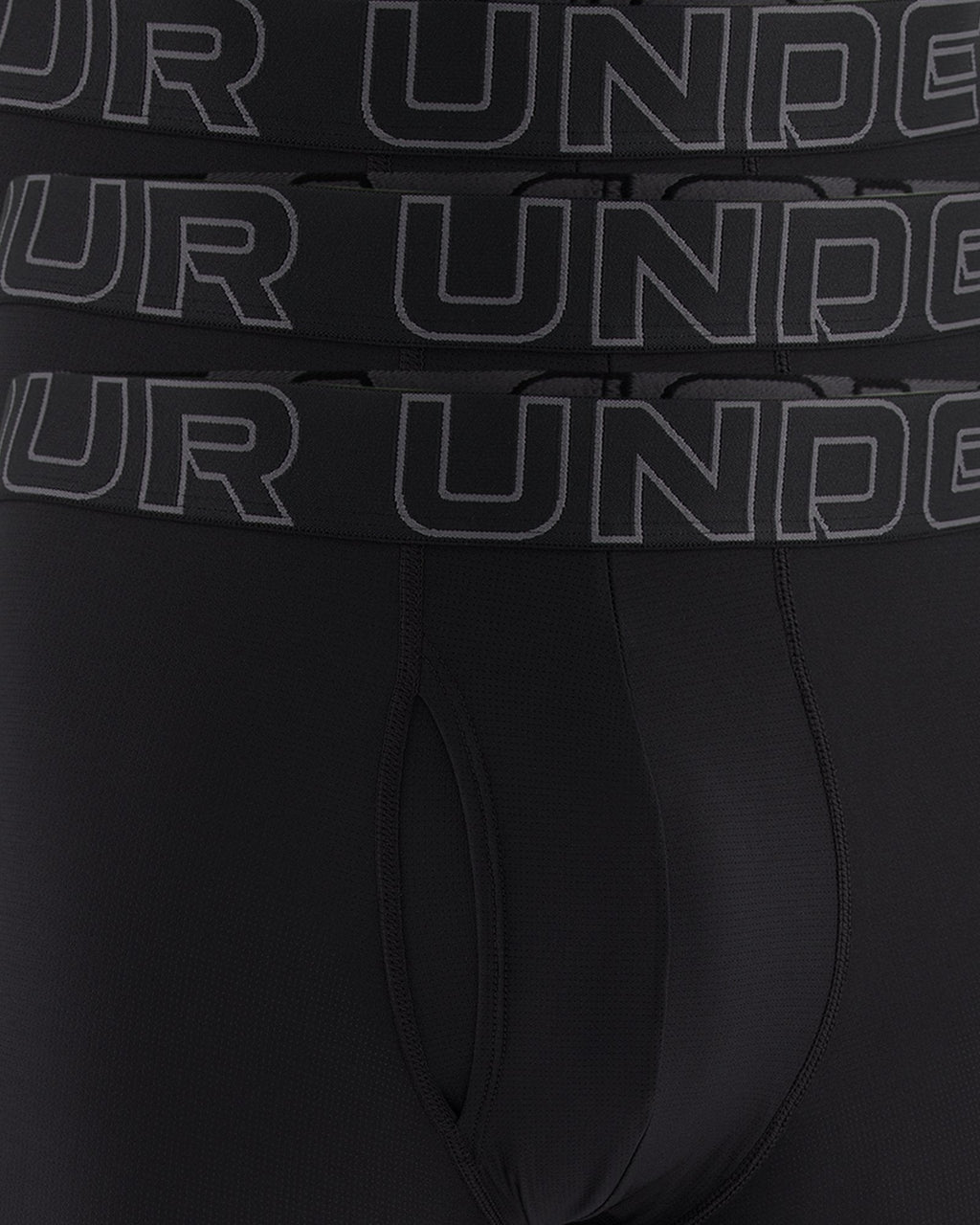UA Performance Tech™ Mesh Men's 6" 3-Pack Boxerjock® - Black