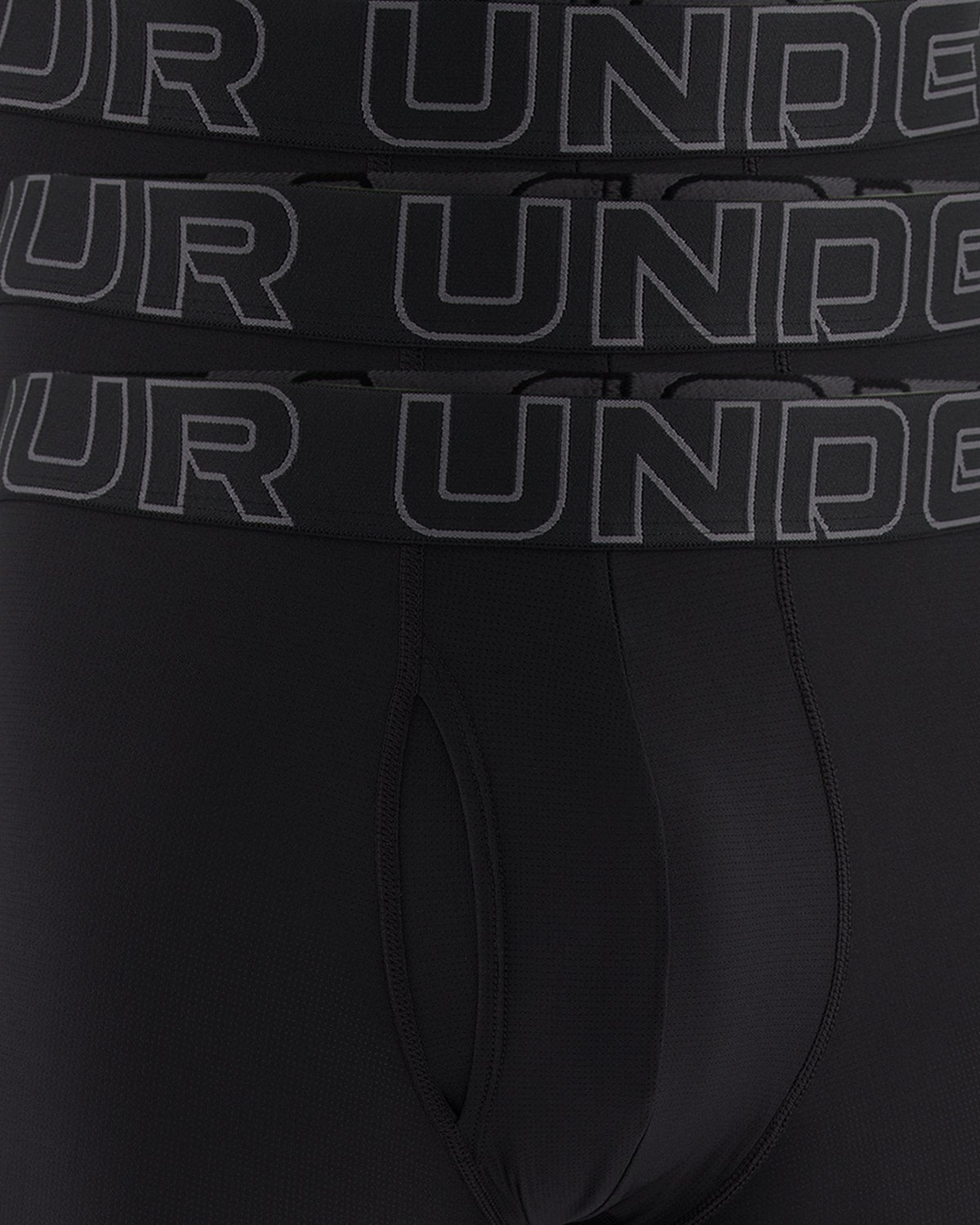 UA Performance Tech™ Mesh Men's 6" 3-Pack Boxerjock® - Black