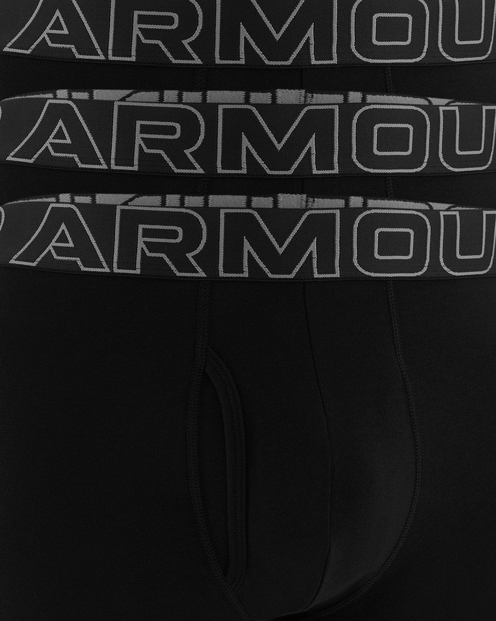 UA Performance Cotton Men's 6" 3-Pack Boxerjock® - Black