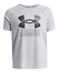 UA Tech™ Hybrid Print Boys' Short Sleeve - Gray