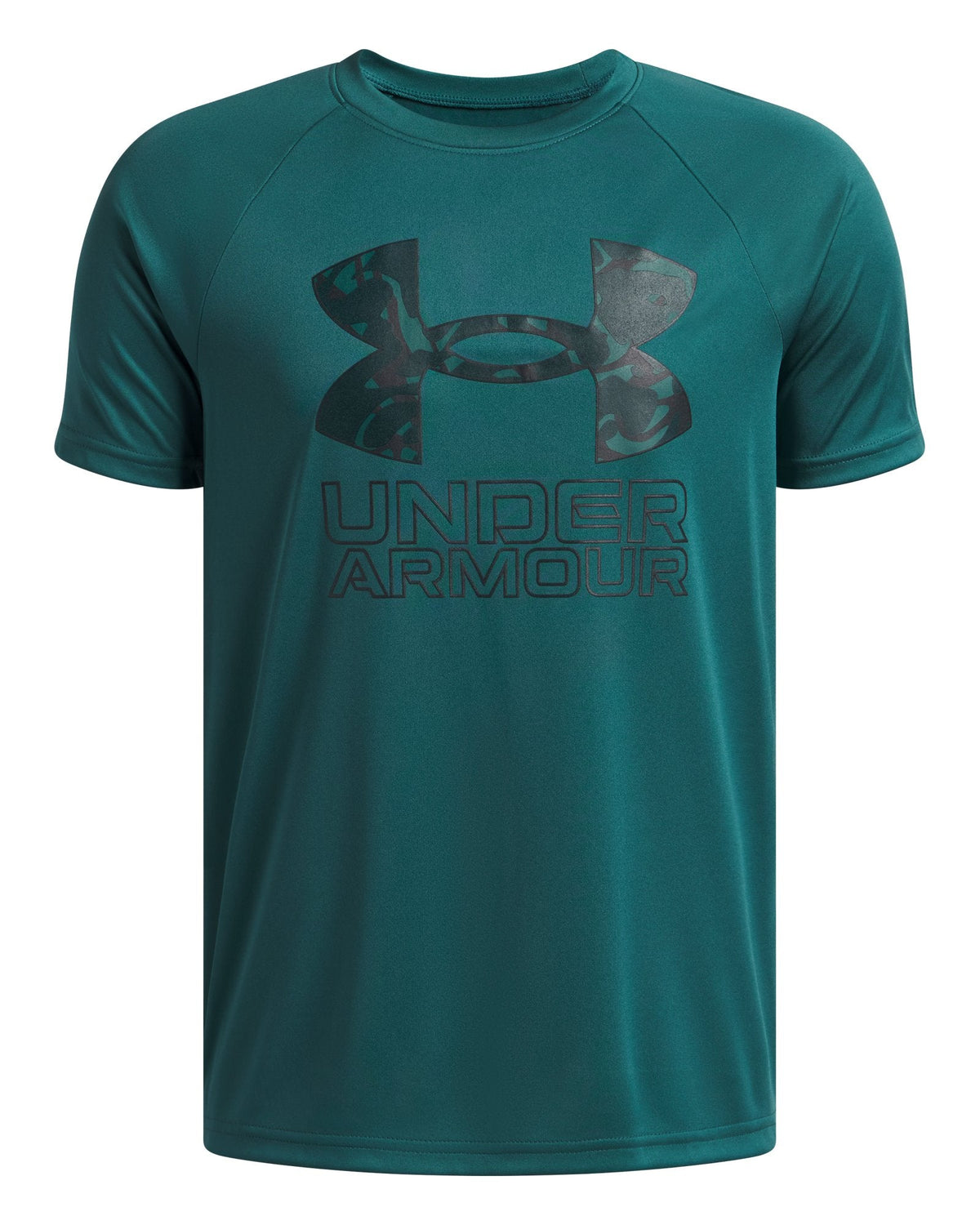 UA Tech™ Hybrid Print Boys' Short Sleeve - Green