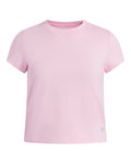 UA Movement Fitted Girls' Short Sleeve - Pink