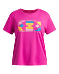 UA Tech™ Big Logo Girls' Short Sleeve - Pink
