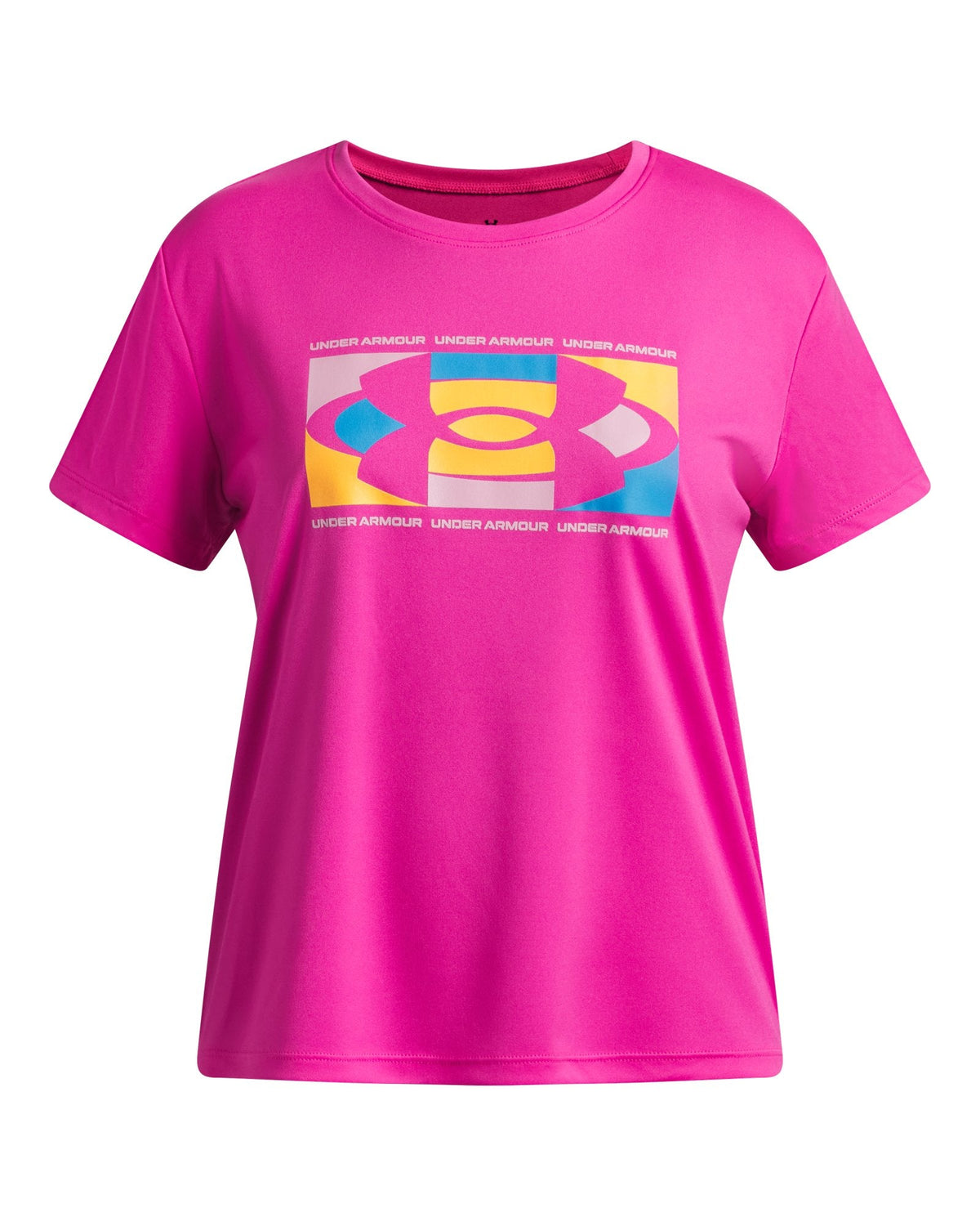 UA Tech™ Big Logo Girls' Short Sleeve - Pink