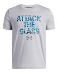 UA Hoops Glass Boys' Short Sleeve - Gray