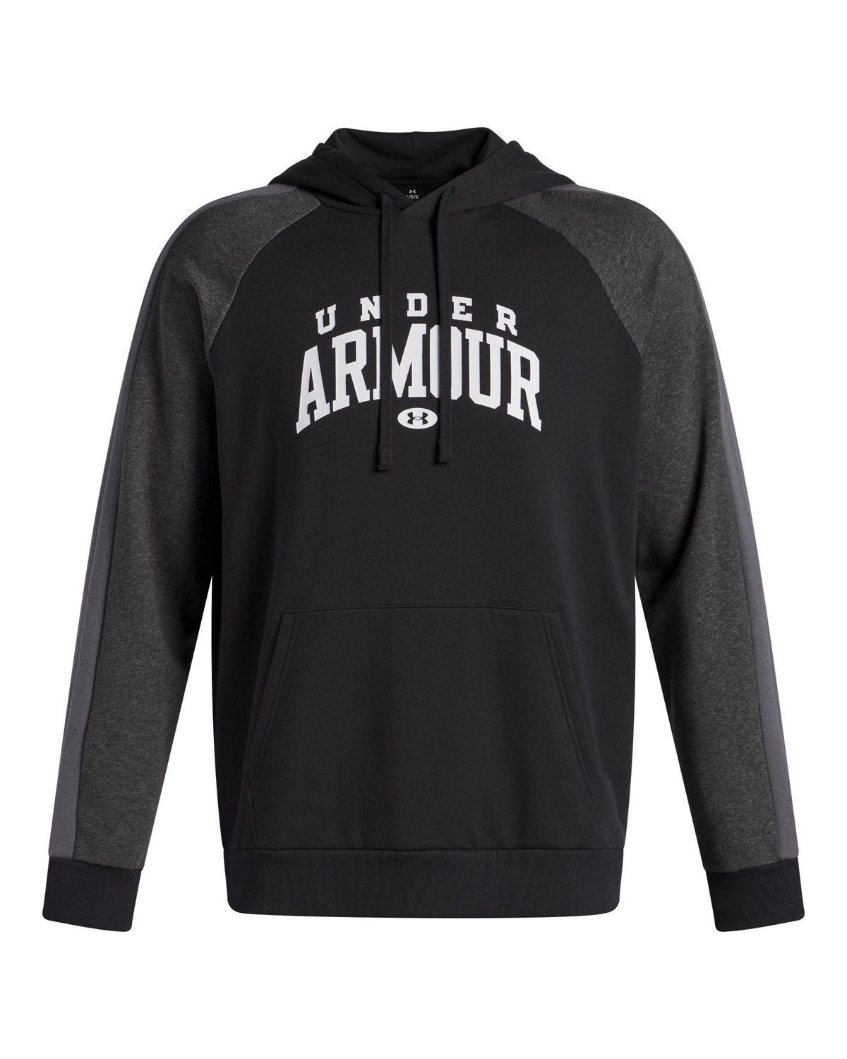 UA Rival Fleece Colorblock Men's Hoodie - Black